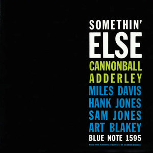 CANNONBALL ADDERLEY - SOMETING ELSE (BLUE NOTE, BLUE VINYL SERIES)