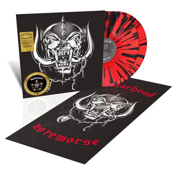 Motörhead - No Remorse (50th Anniversary Edition, Limited Red & Black Splatter Double Vinyl LP)