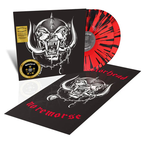 Motörhead - No Remorse (50th Anniversary Edition, Limited Red & Black Splatter Double Vinyl LP)