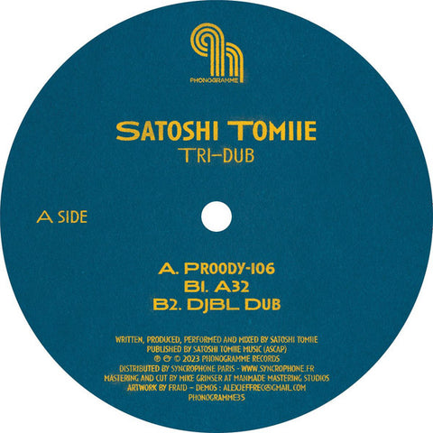 Satoshi Tomiie – Tri-Dub (12", Crystal Blue Vinyl)